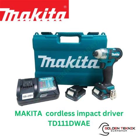 MAKITA TD111DWAE Cordless Impact Driver TD 111 DWAE Mesin Bor Obeng