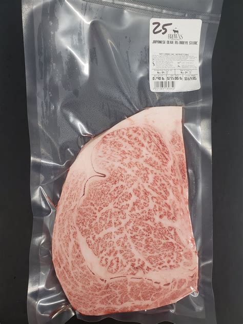 Japanese Olive A5 Wagyu Ribeye Steak 25 Browns Top Shelf Meats