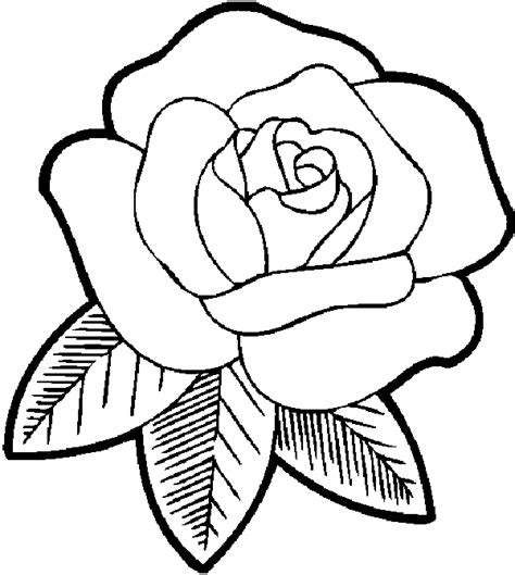 Rose coloring pages printable free