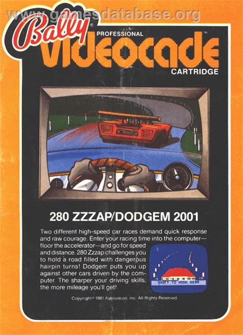 280zzap Bally Astrocade Artwork Box