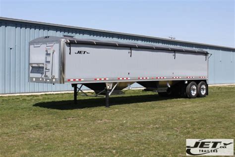 Grain Hopper Trailers Aluminum Double Wall Jet Co Trailers