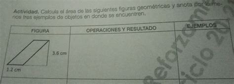 Solved Actividad Calcula El área De Las Siguientes Figuras