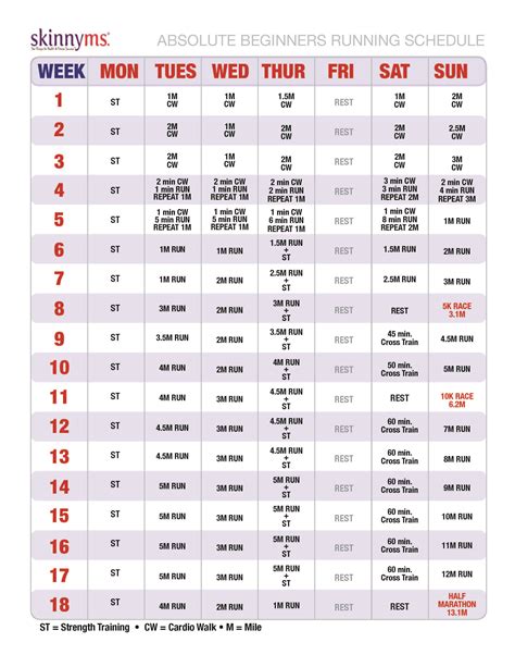 Runners Guide Calendar Timi Robbin