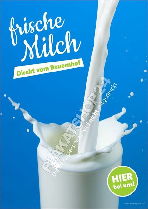 Werbeposter Frische Milch Direkt Vom Bauernhof Artofit