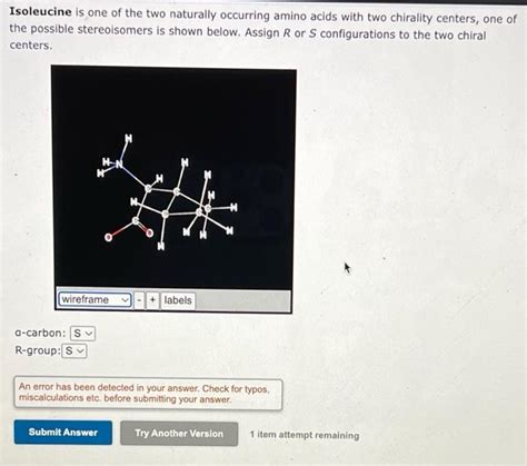 Solved Isoleucine Is One Of The Two Naturally Occurring Chegg