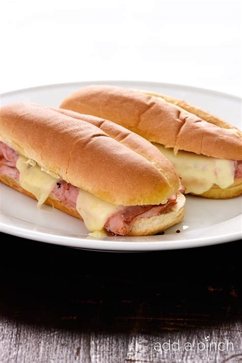 Hot Ham and Cheese Sandwiches Recipe - Add a Pinch