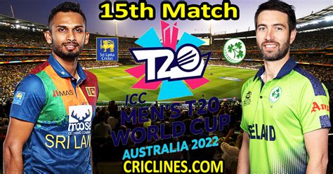 Today Match Prediction Sri Lanka Vs Ireland ICC T20 World Cup 2022 15th