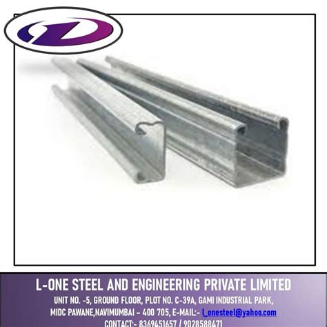 Hot Dip Galvanized Unistrut Channel At Kg Strut Channel In Thane ID