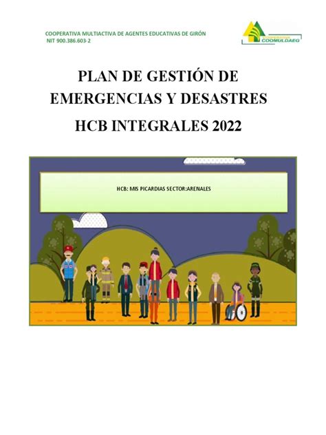 Plan De Gestion De Riesgos Y Desastres Actualizado 2022 Pdf Descargar