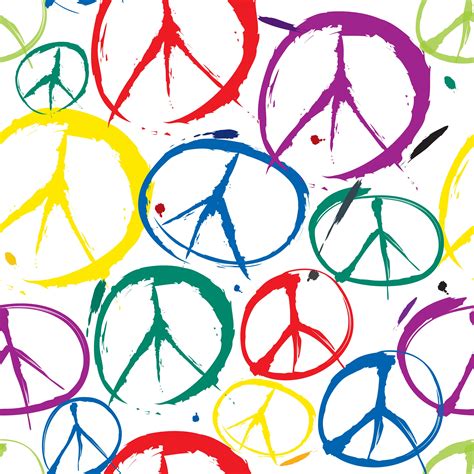 Peace Sign Pattern Peace Symbol Seamless Background Peace Peac 523620 Vector Art At Vecteezy