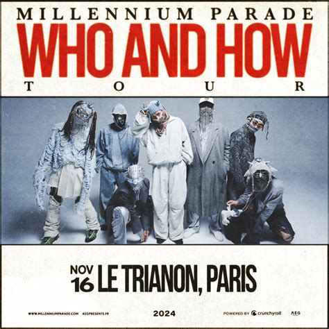 Concert Millennium Parade Paris 2024 Billets Prix et Réservations