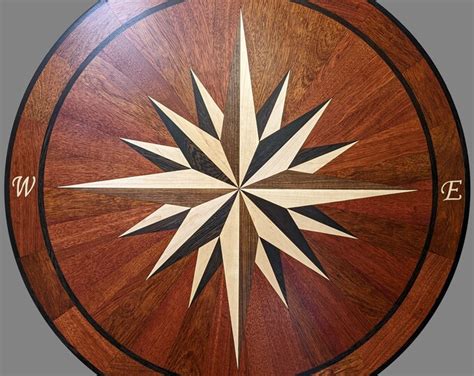 16 Point Compass Rose Wnautical Border Etsy