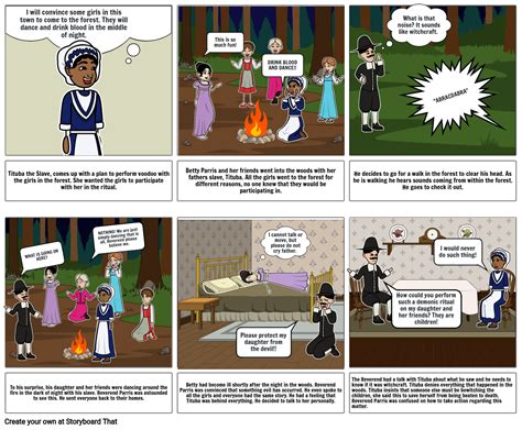 Salem Witch Trials Act I Storyboard By 325b8cf8