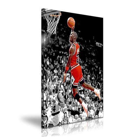 Michael Jordan Canvas Wall Art Picture Print 50x76cm Uk