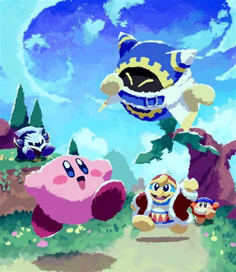 Kirby Meta Knight King Dedede Magolor And Bandana Waddle Dee Kirby