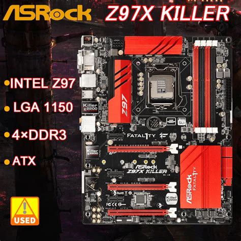 ASRock Z97X KILLER Motherboard Intel Z97 LGA 1150 DDR3 32GB Support I7