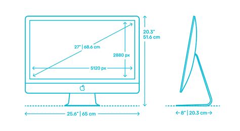 Apple iMac Retina - 27” (2015) Dimensions & Drawings | Dimensions.Guide