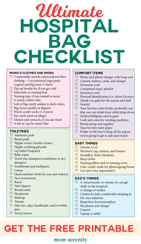 Baby hospital bag checklist - typegulf