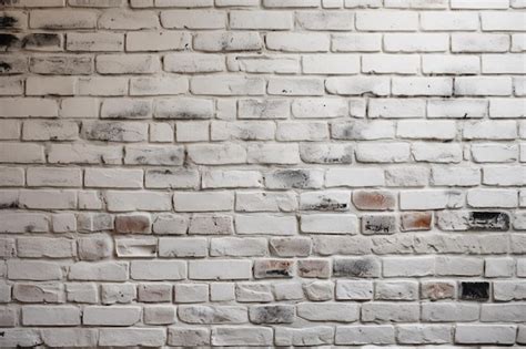 Premium Ai Image White Brick Wall Texture Background White Brick Wall