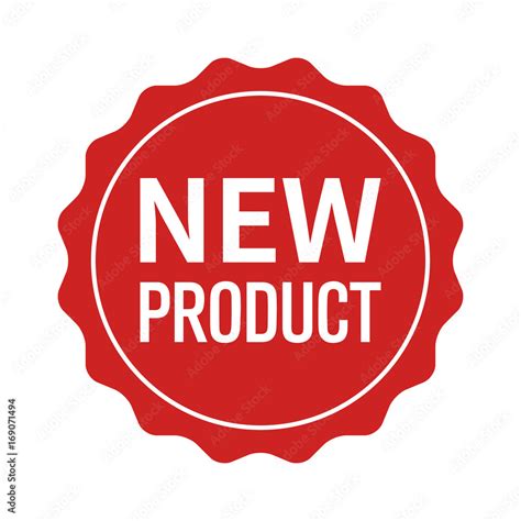 New Product Label Seal Sticker Or Burst Flat Vector Icon For Websites