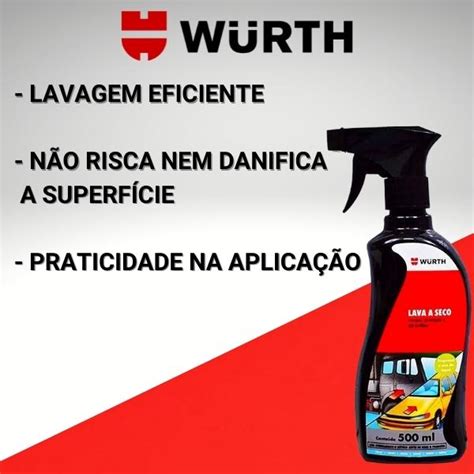 Lava A Seco Lavagem Automotiva A Seco Wurth 500ml Yamase