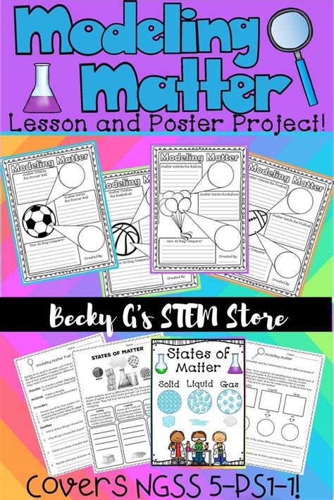 Modeling States Of Matter Poster Project Ngss 5 Ps1 1 Aligned