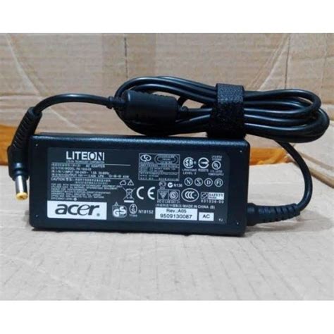 Laptop Adapter Acer Axioo Liteon 19v 342a Size Connector 55mm X 17mm