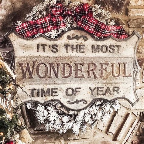 Most Wonderful Time Sign Antique Farmhouse