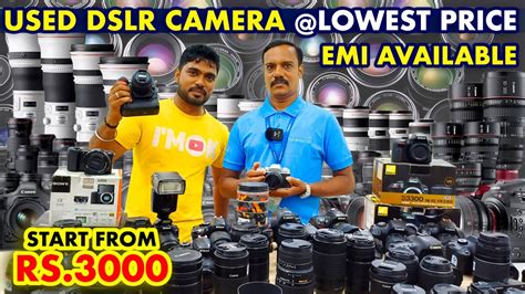 Used Dslr Cameras At Cheapest Pricestart 3000₹ Canonnikonsony Full Frame Cameramrimok