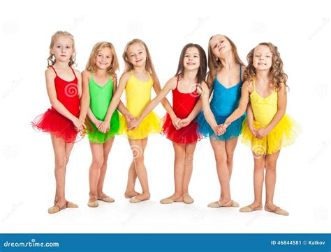 Funny Little Ballet Dancers Stock Image - Image: 46844581