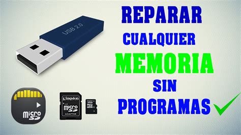 COMO REPARAR Memoria dañada Sin Formatear Pendrive USB Tarjeta SD