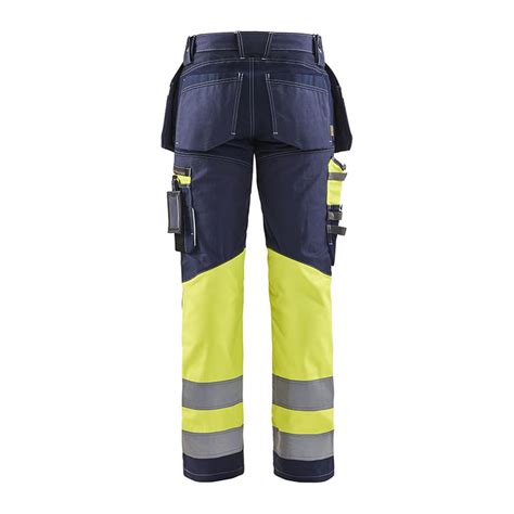 Bl Kl Der Werkbroek Met Stretch High Vis Aworkx