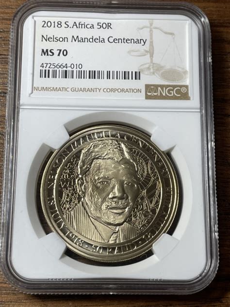 Other Mandela Coins 2018 50R Nelson Mandela Centenary MS70 Was Sold