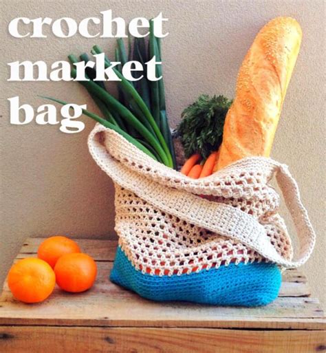 Free Crochet Market Bag Patterns Its Overflowing