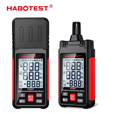 HABOTEST HT607 Digital Hygrometer Handheld Temperature Humidty Meter