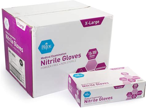 Amazon MedPride Powder Free Nitrile Exam Gloves Medium Case 1000