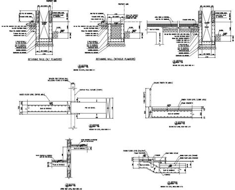 Retaining Wall Detail Drawing Of AutoCAD Dwg Files Cadbull