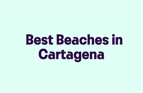 Best Beaches in Cartagena