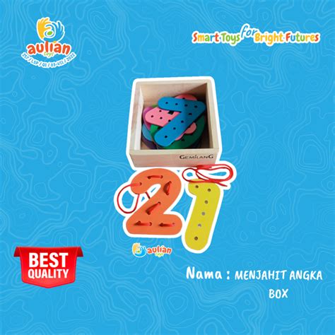 Jual MENJAHIT ANGKA BOX MAINAN ANAK MAINAN KAYU MAINAN EDUKASI ALAT