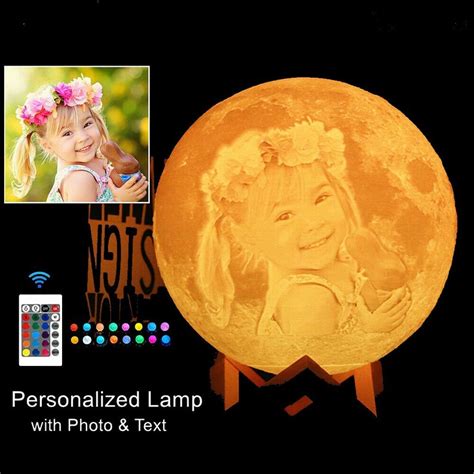 3d Printing Moon Lamp Customized Christmas T Birthday T Etsy