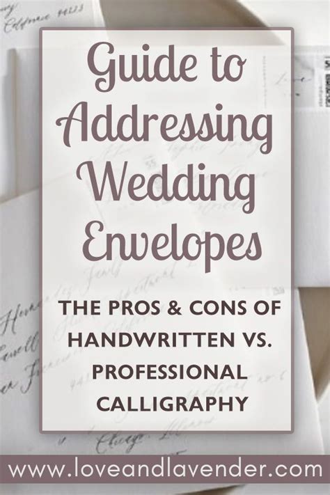 Guide To Addressing Wedding Envelopes Handwritten Vs Printed