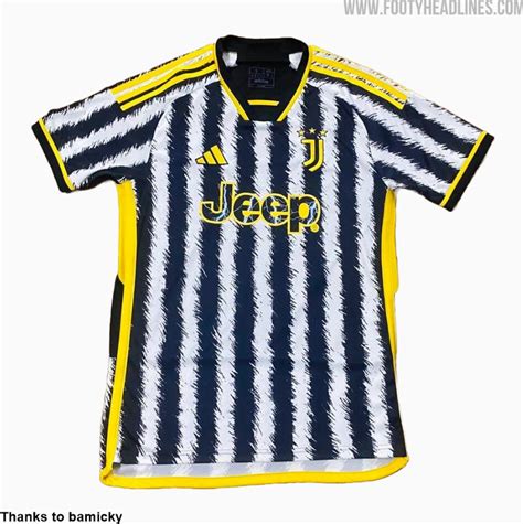 Juventus La Prima Maglia 2023 24 Ha Le Strisce Zebrate E Dettagli Gialli