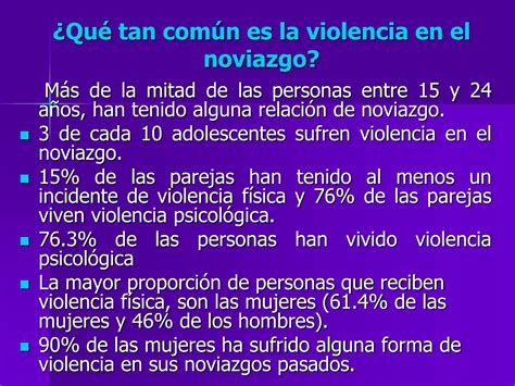 Violencia En El Noviazgo Y Sus Consecuencias Ppt