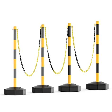 Higiant Pack Expandable Delineator Post Cones With Fillable Base