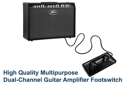 Hqrp Multi Purpose 2 Button Guitar Amp Footswitch