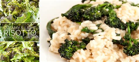 Creamy Risotto With Broccoli Spears The Greedy Vegan