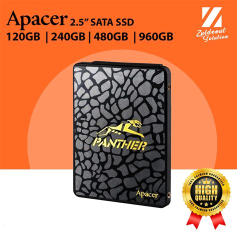 APACER SSD AS340X AS340 120GB 240GB 480GB 960GB PANTHER 2.5" SATA III ...
