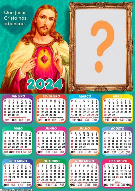 Calendario 2024 Religiosos Jesus NBKomputer