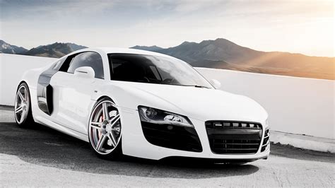 Wallpaper Audi R8 V10 white supercar 1920x1200 HD Picture, Image