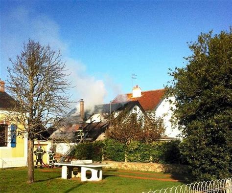 Larmor Plage Morbihan Une maison en feu près de la salle des Algues